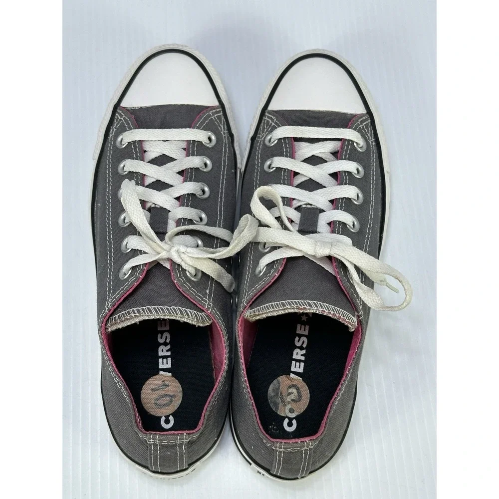 Converse Chuck Taylor All Star Double Tongue Gray Pink Womens‎ 10 553443F